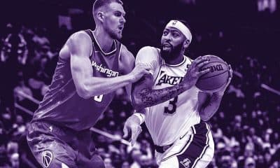 Los Angeles Lakers forward Anthony Davis & Washington Wizards center Kristaps Porzingis