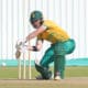 Matthew Breetzke of South Africa during the Cricket South Africa Friendly match between Proteas and Emerging lX at Centre of Excellence in Pretoria on 15 May 2024