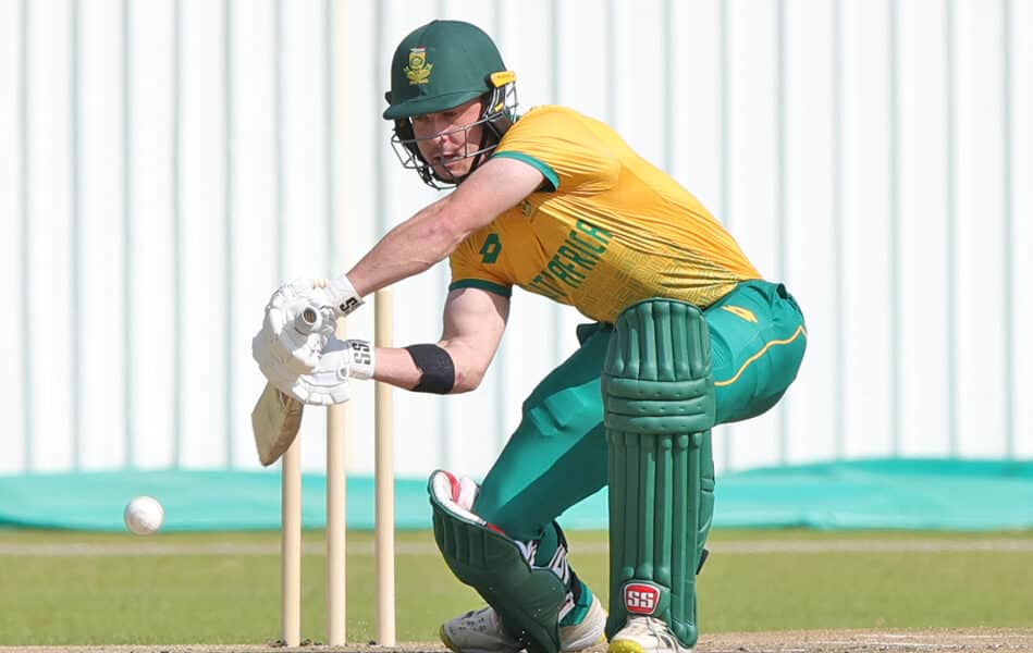 Matthew Breetzke of South Africa during the Cricket South Africa Friendly match between Proteas and Emerging lX at Centre of Excellence in Pretoria on 15 May 2024
