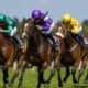 Racehorses in full gallop