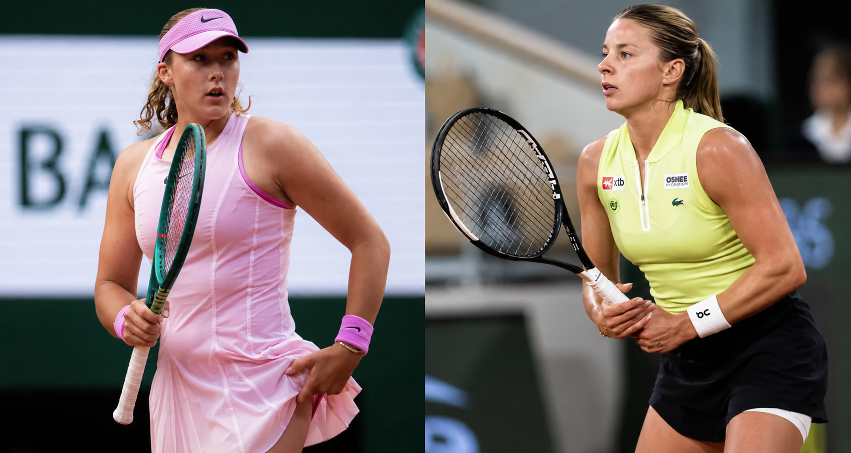 Andreeva and Chwalinska ahead of the French Open Finals