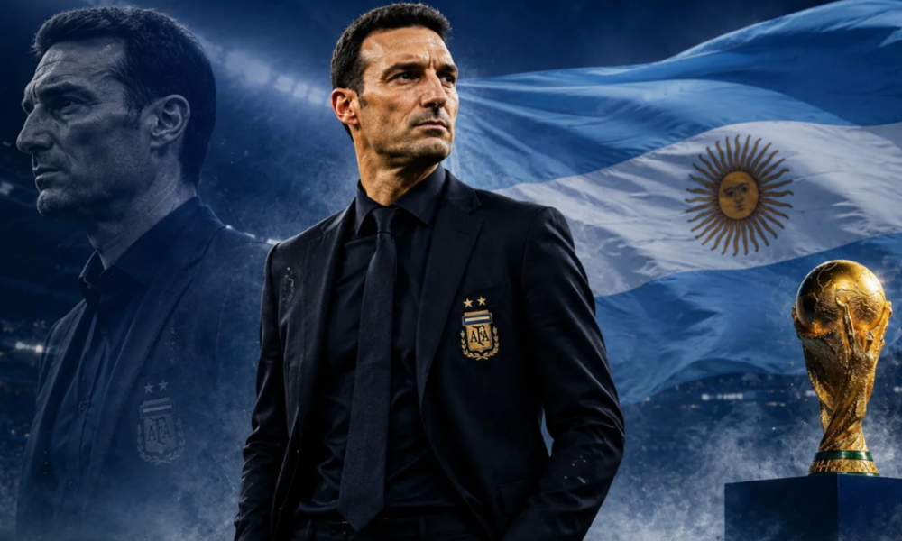 Argentina's coach Lionel Scaloni