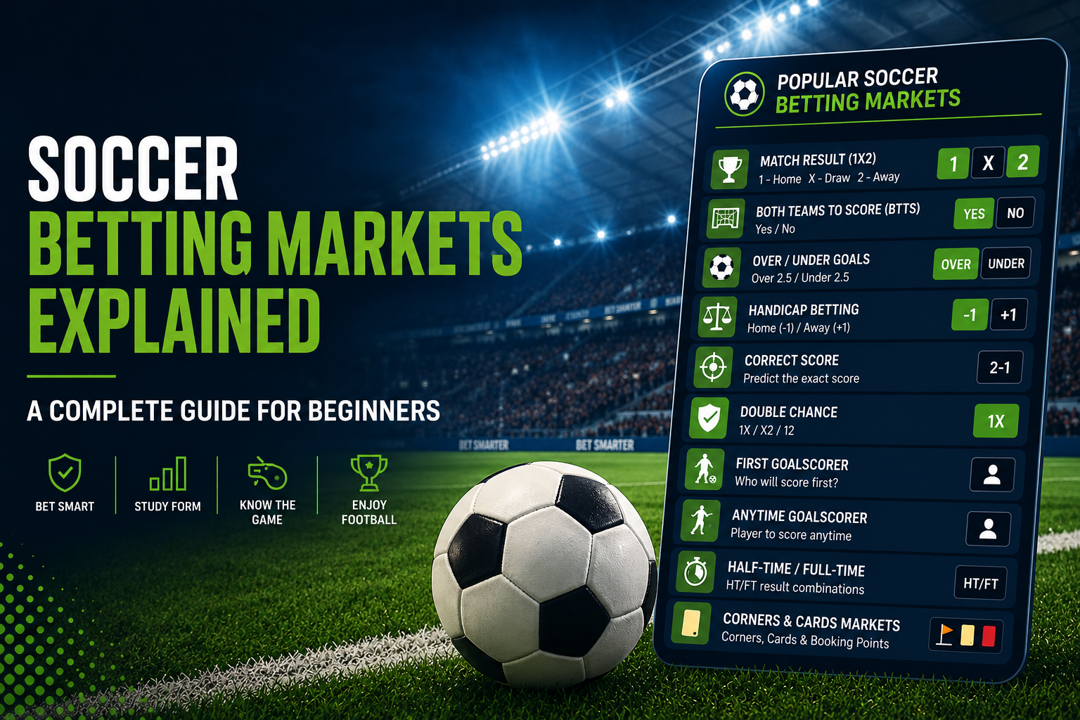 Soccer betting markets